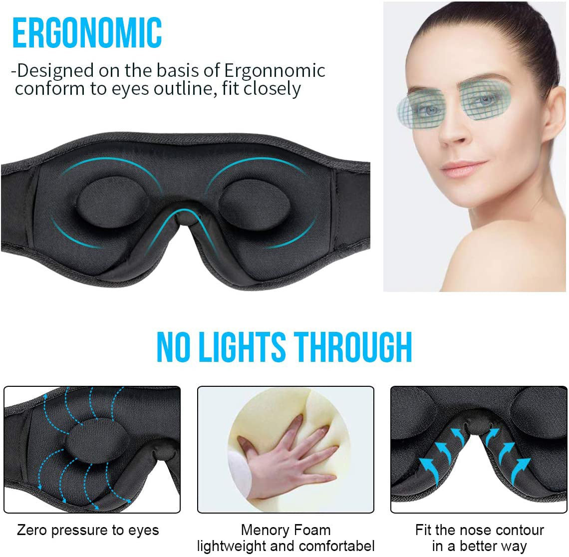 Wireless Music Sleep Mask with Bluetooth