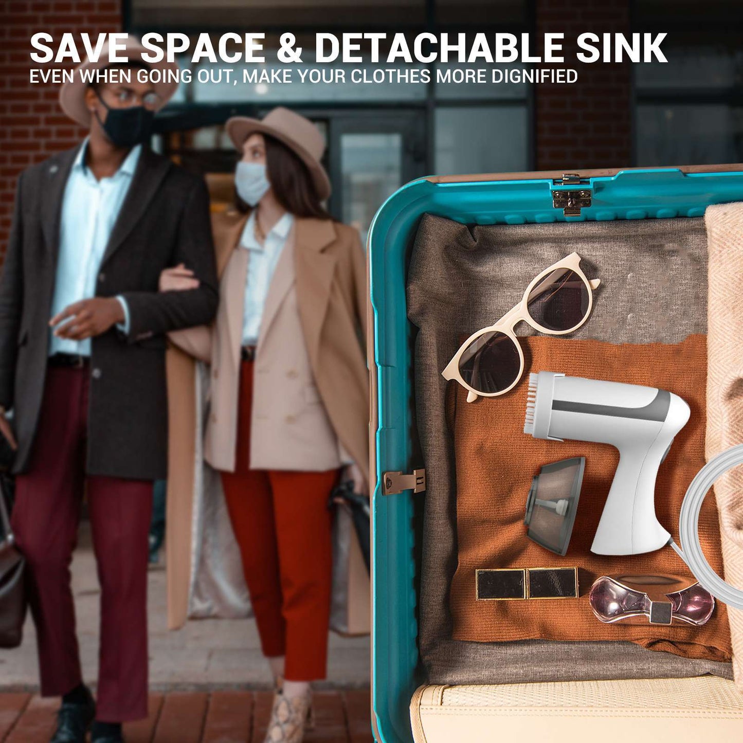 Compact Travel-Friendly Clothes Steamer