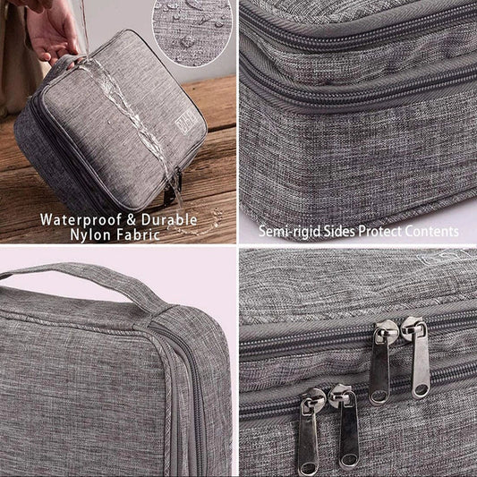 Waterproof Double-Layer Electronics Travel Organizer